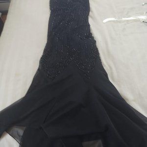 Black Beaded Cocktail Dress